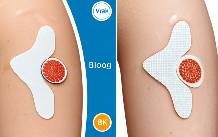 트러블 케어용 패치 제품 비교 - Woman Applying Medicated Acne Patch**

"A young woman with clear, healthy skin, carefully applying a...