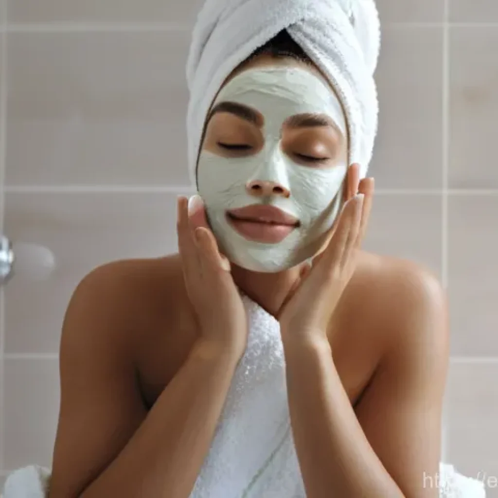지성 피부를 위한 마스크팩 추천 - **Prompt 1: Deep Cleansing Clay Mask Application**
    A serene portrait of a young adult, gender-ne...