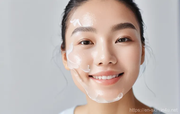 지성 피부를 위한 마스크팩 추천 - **Prompt 1: Deep Cleansing Clay Mask Application**
    A serene portrait of a young adult, gender-ne...