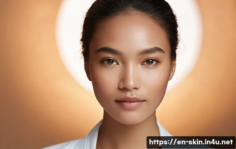 저자극 성분이 포함된 세안제 - **Prompt 1: The Resilient Skin Barrier**
    "A close-up, serene portrait of a diverse-ethnicity ind...