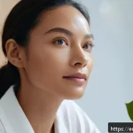 Home 19 안티에이징용 아이크림 추천 - A close-up, well-lit portrait of a diverse woman in her 30s gently applying a lightweight eye cream ...
